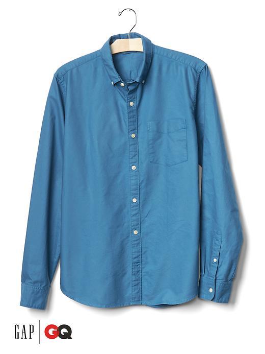 Gap X Gq Saturdays New York City Oxford Shirt - Blue