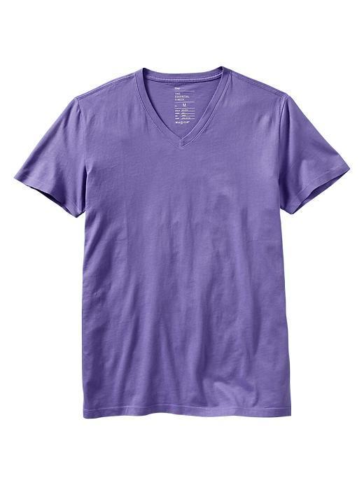 Gap Essential V Neck T - Deep Hydrangea
