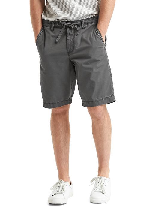 Gap Men Ripstop Drawstring Shorts 10 - Soft Black