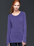 Gap Gapfit Breathe Long Sleeve Tee - Twilight Navy