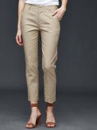 Gap Women Slim Crop Pants - Iconic Khaki