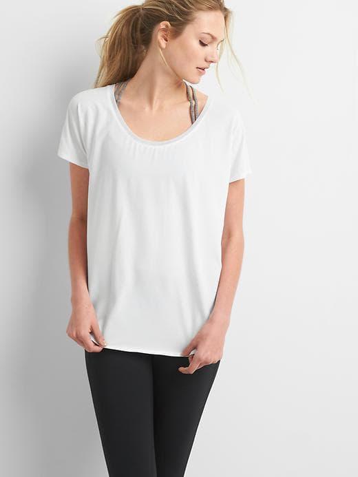 Gap Breathe Layer Mesh Tee - White