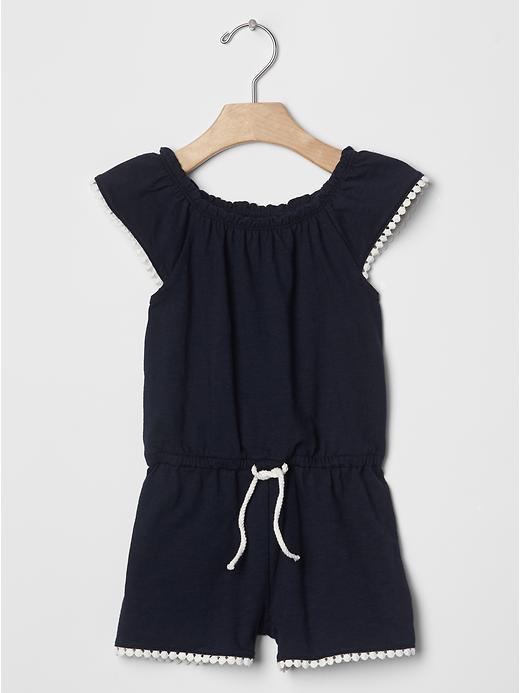 Gap Tie Waist Romper - Blue Galaxy