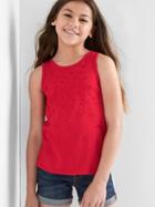 Gap Americana Tulip Back Tank - Pepper Red