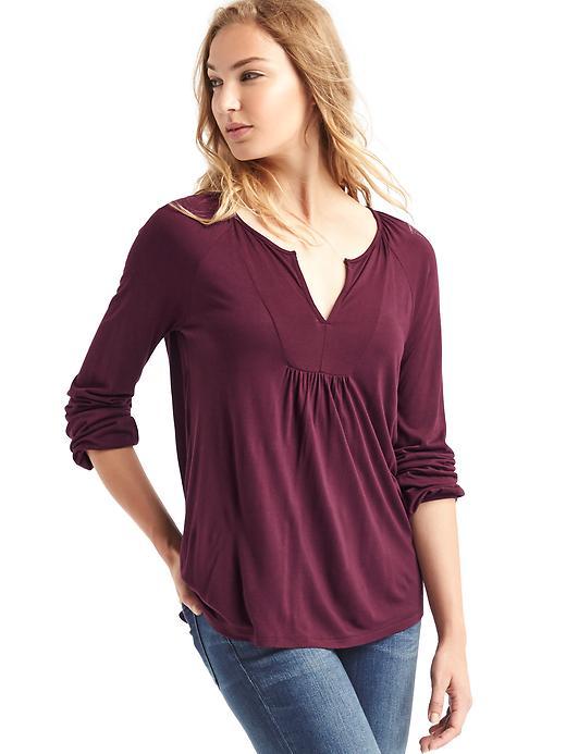 Gap Drapey Peasant Top - Tuscan Red