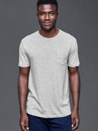 Gap Men Vintage Wash T Shirt - Heather Grey