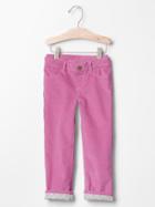 Gap 1969 Jersey Lined Pull On Straight Cords - Pink Raspberry