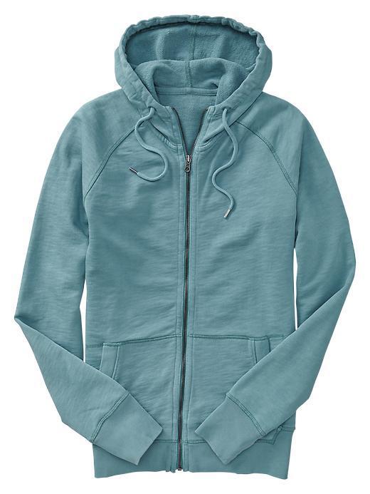 Gap Lived In Zip Hoodie - Mineral Blue