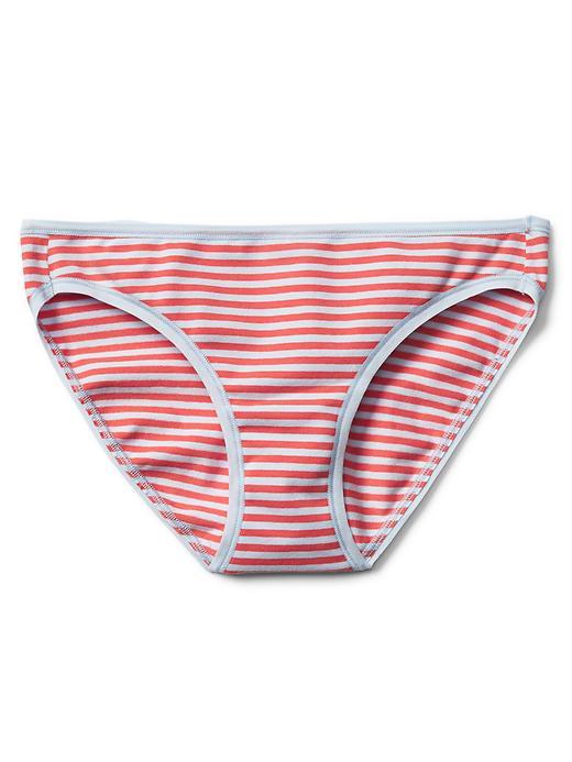 Gap Women Low Rise Bikini - Basic Stripe Lt Blue