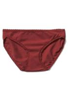Gap Lace Trim Low Rise Bikini - Red