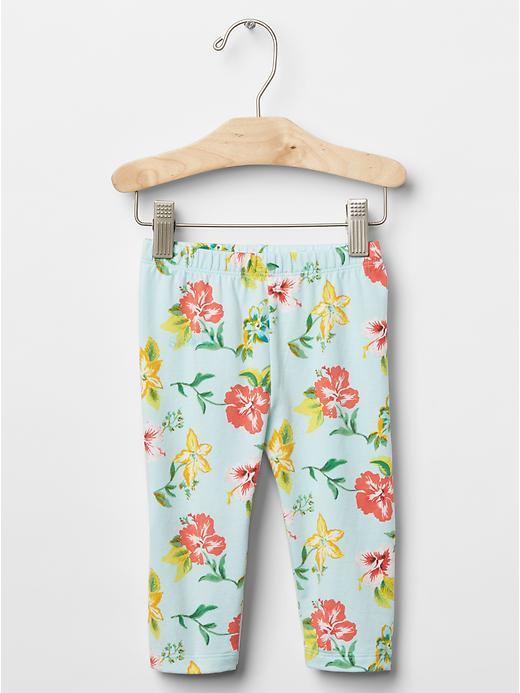 Gap Bold Floral Leggings - Blue Tint