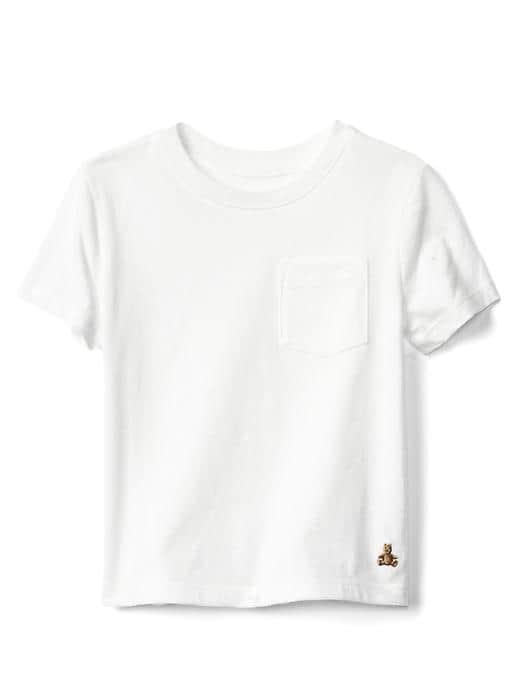 Gap Short Sleeve Pocket Tee - White