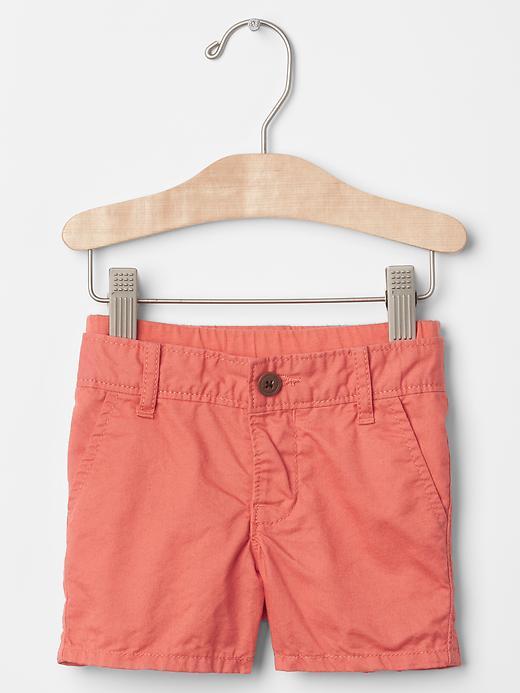 Gap Pull On Twill Shorts - Miami Coral