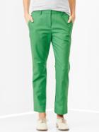Gap Tailored Crop Pants - Rose Leaf