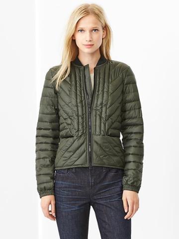 Gap Multi Quilt Puffer - Olive