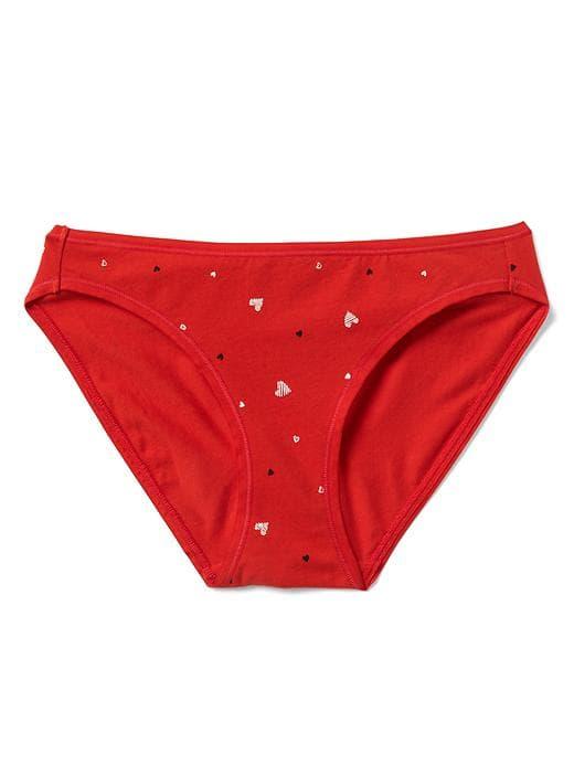 Gap Women Stretch Cotton Low Rise Bikini - Sweetheart Red