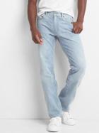 Gap Men Lightweight Straight Fit Jeans Stretch - Light Indigo