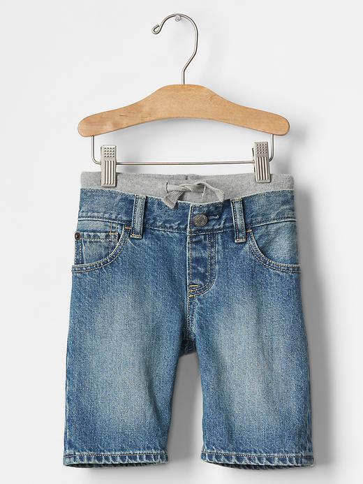 Gap 1969 Pull On Denim Shorts - Medium Wash
