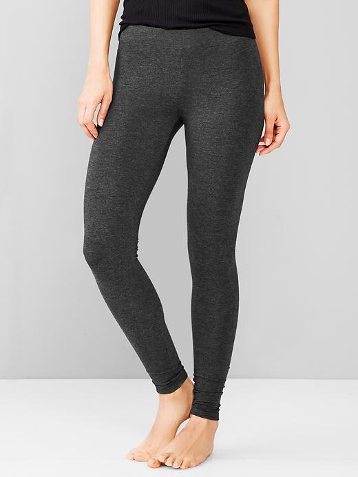 Gap Pure Body Essentials Leggings - Charcoal Heather