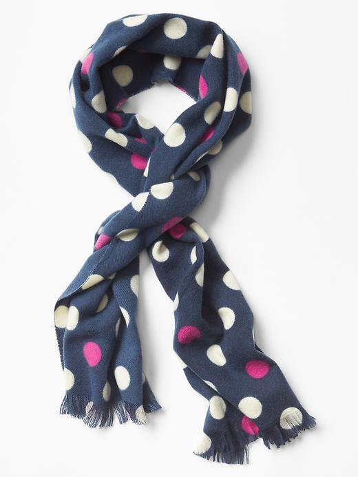Gap Cozy Printed Scarf - Blue Galaxy