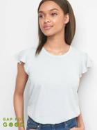 Gap Women Flutter Sleeve Vintage Tee - Ice Blue