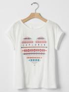 Gap Graphic Jersey Tee - New Off White
