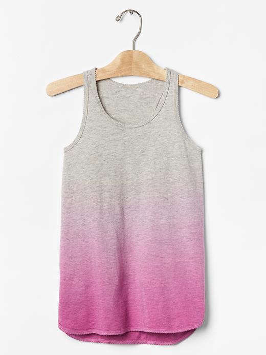 Gap Ombre Picot Trim Tank - Devi Pink