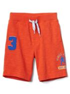 Gap Beachside Pull On Slub Shorts - New Dark Orange