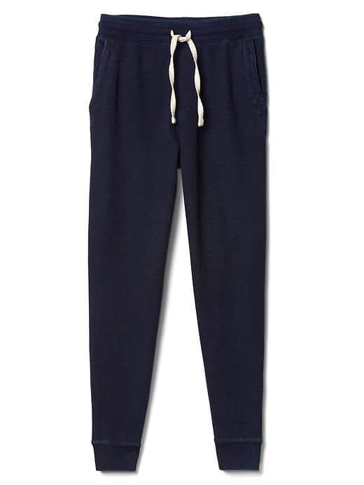 Gap Men French Terry Dark Indigo Joggers - Dark Indigo