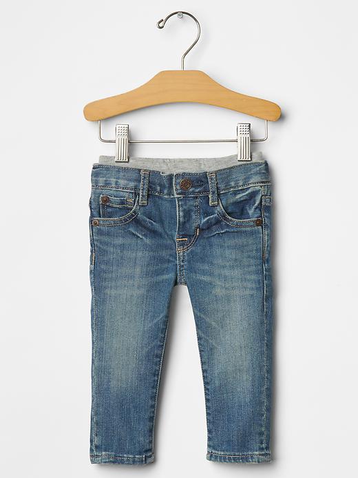 Gap 1969 Pull On Slim Jeans - Medium Wash