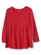 Gap Long Sleeve Jersey Tunic - Modern Red