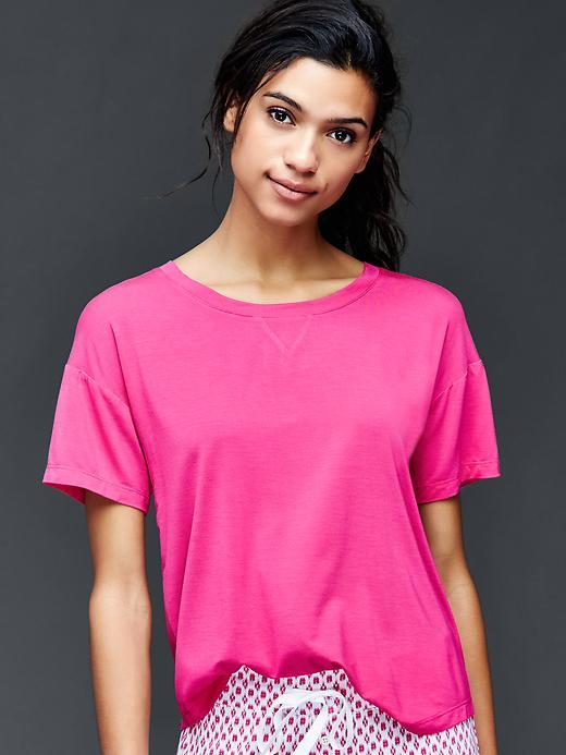 Gap Women Modal Mix And Match Lightweight Tee - Royal Fuchsia