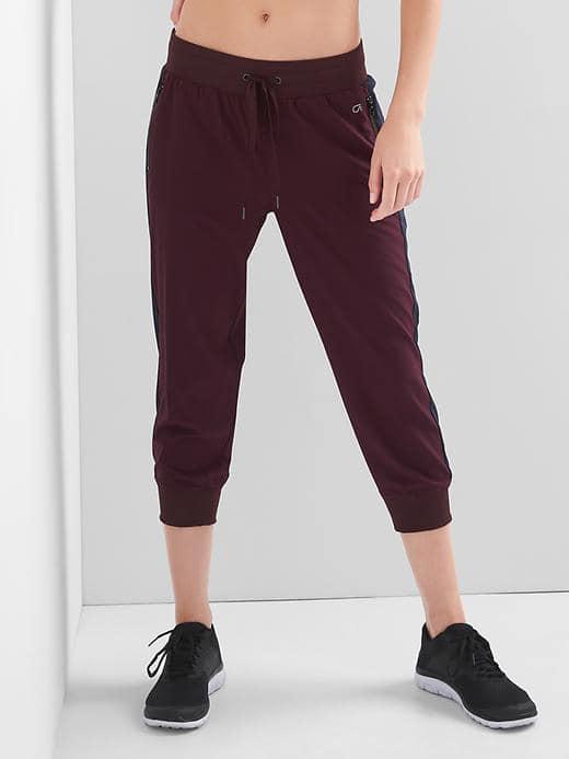Gap Women Gapfit Panel Studio Pants - Aubergine