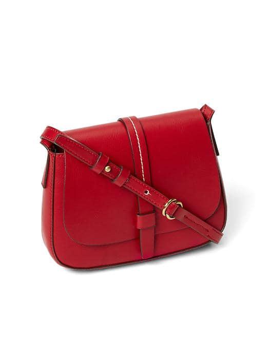 Gap Women Crossbody Saddle Bag - Russian Red