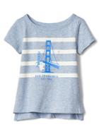 Gap City And Stripes Slub Tee - San Francisco