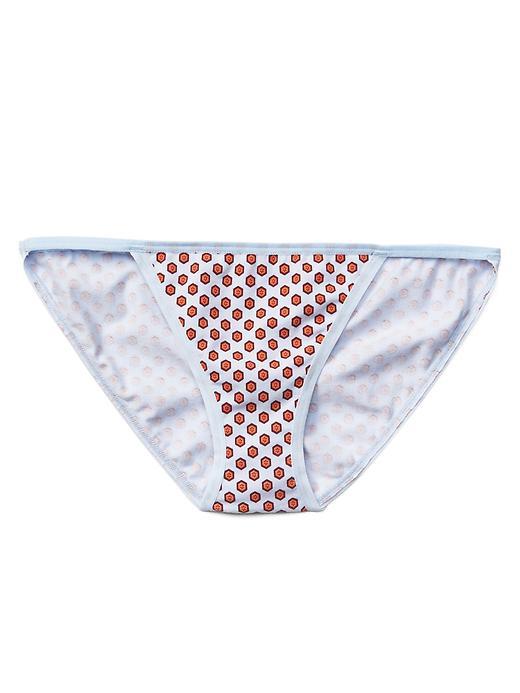 Gap Women String Bikini - Paris Geo Lt Blue