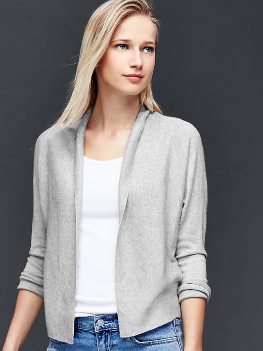 Gap Women Open Front Dress Cardigan - Heather Grey
