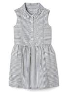 Gap Shimmer Stripe Sleeveless Shirtdress - Mix Stripe Navy White