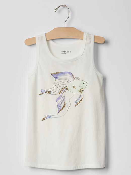 Gap Men Graphic Tank - New Off White