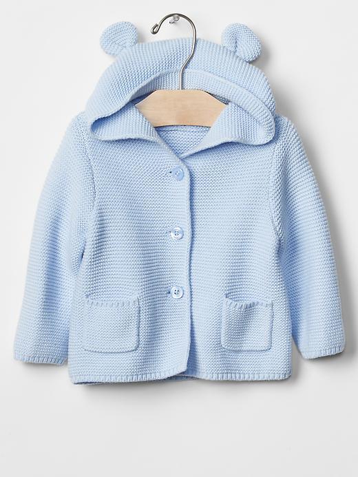 Gap Bear Sweater Hoodie - Bicoastal Blue