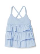 Gap Crisscross Tier Tank - Bicoastal Blue