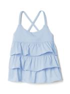 Gap Crisscross Tier Tank - Bicoastal Blue