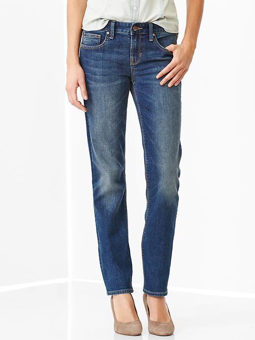 Gap 1969 Real Straight Jeans - Medium Wash