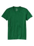 Gap Essential V Neck T - Holiday Green Pine