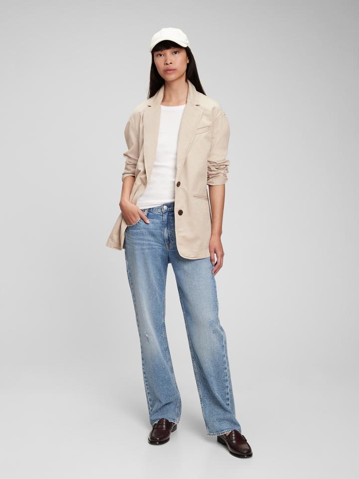 Oversized Khaki Blazer