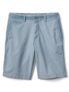 Gap Men Vintage Wash Stretch Shorts 10 - Light Blue