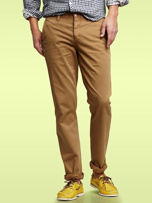 Gap 1969 Denim Washed Garment Dye Khakis Slim Fit Pants