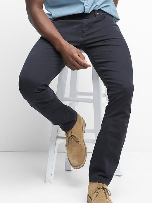 Gap Men Broken Twill Straight Fit Jeans - Navy