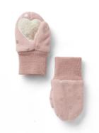 Gap Pro Fleece Heart Mittens - Pink Standard
