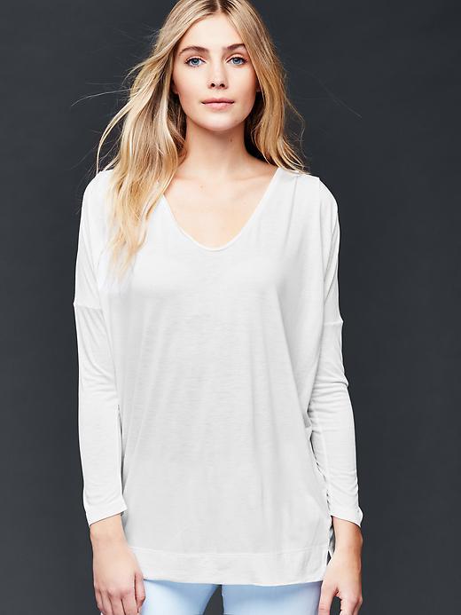Gap Scoop Neck Tunic - White